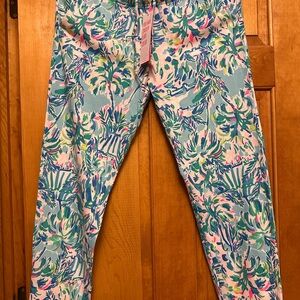 Lilly Pulitzer Emora Knit Pant in Blue Ibiza Cabana Cocktail